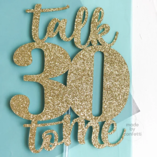 30th Birthday Cake Topper