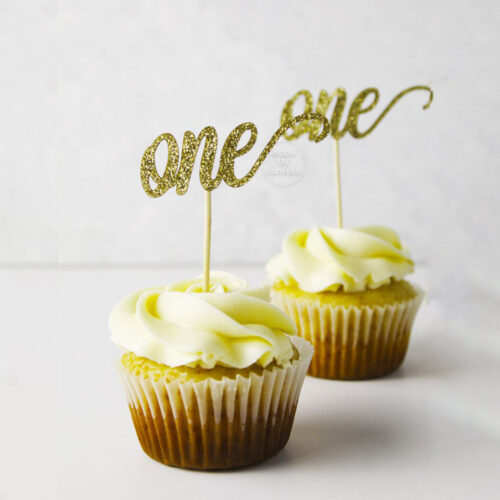 Age as a Word Short Message Cup Cake Topper