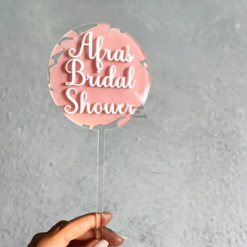 Bridal shower Cake Topper